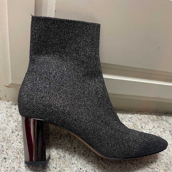 NEW !!! Fancy ❤️ sparkly ❤️ happy booties !!!! Worn once! - Picture 1 of 5